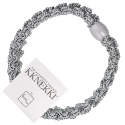 Haargummi KKNEKKI Lace - silbergrau glitter