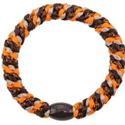 Haargummi KKNEKKI - Mix braun neon orange