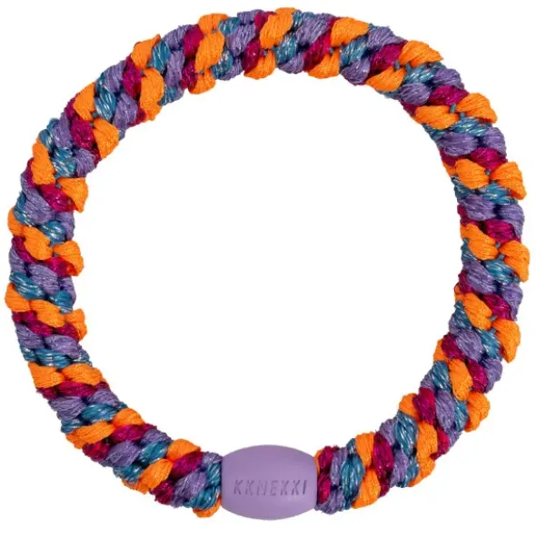 Haargummi KKNEKKI - mix carnival twist lila orange glitter