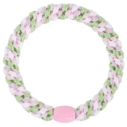 Haargummi KKNEKKI - Mix grass green pink glitter