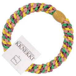 Haargummi KKNEKKI - Mix green yellow pink glitter