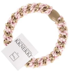 Haargummi KKNEKKI - Mix lightpink beige-glitter
