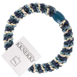 Haargummi KKNEKKI - Mix navy petrol glitter
