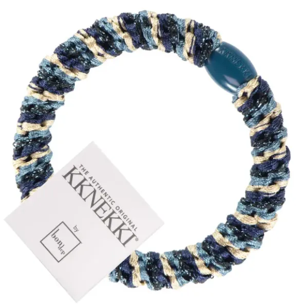 Haargummi KKNEKKI - Mix navy petrol glitter