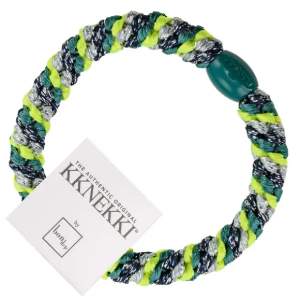 Haargummi KKNEKKI - Mix neon gelb grün glitter