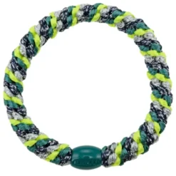 Haargummi KKNEKKI - Mix neon gelb grün glitter