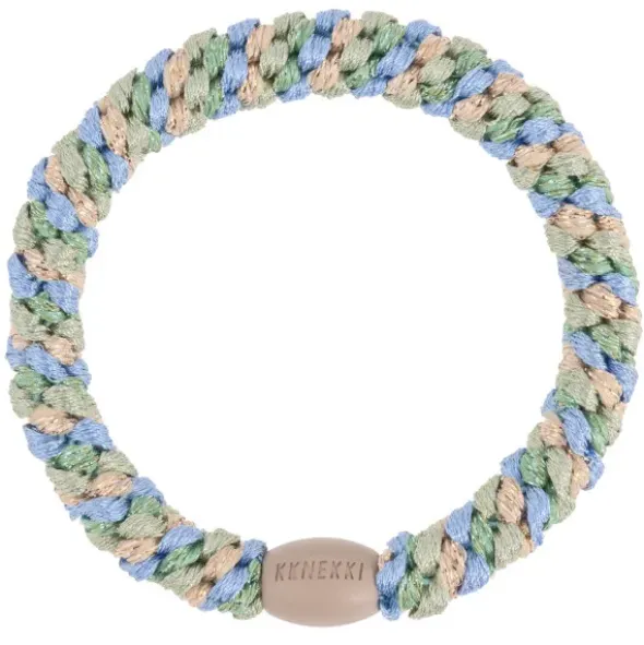 Haargummi KKNEKKI - Mix pistacio sky blue glitter