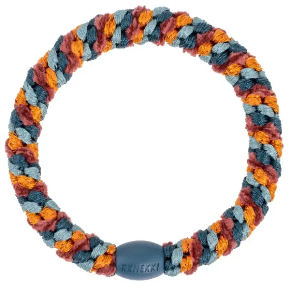 Haargummi KKNEKKI - Mix teal orange glitter
