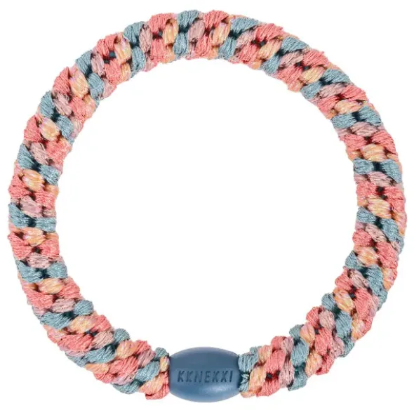 Haargummi KKNEKKI - Mix teal pomerant glitter