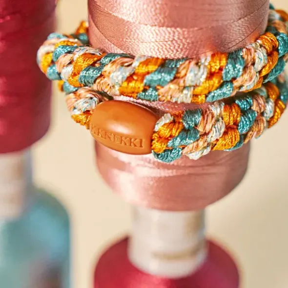 Haargummi KKNEKKI - Mix terracotta teal