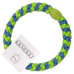 Haargummi KKNEKKI - neongrün & blau gestreift