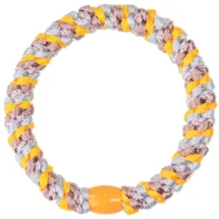 Haargummi KKNEKKI - orange silber glitter gestreift