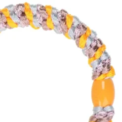 Haargummi KKNEKKI - orange silber glitter gestreift