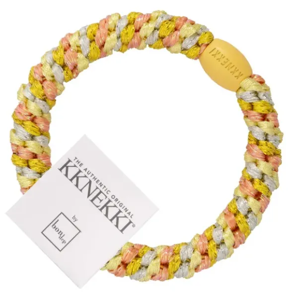 Haargummi KKNEKKI - pfirsich gelb glitter