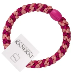 Haargummi KKNEKKI - rosa pink glitter gestreift