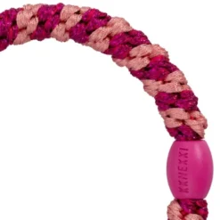 Haargummi KKNEKKI - rosa pink glitter gestreift