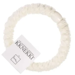 Haargummi KKNEKKI Samt – elfenbein
