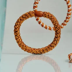 Haargummi KKNEKKI - terracotta orange glitter
