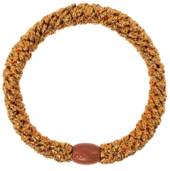 Haargummi KKNEKKI - terracotta orange glitter