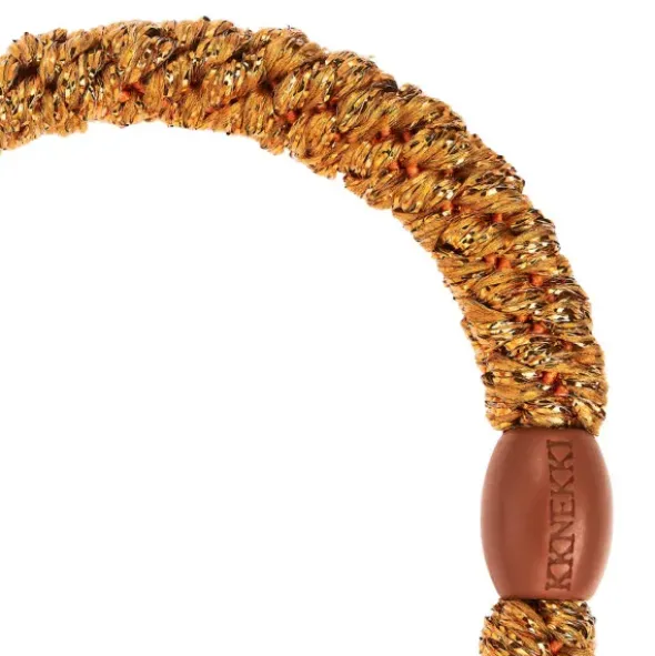 Haargummi KKNEKKI - terracotta orange glitter