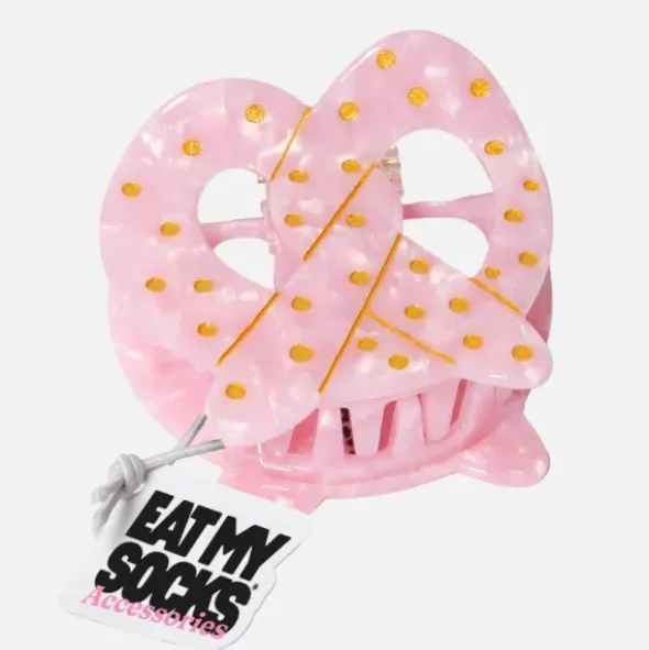Haarklammer Brezel rosa