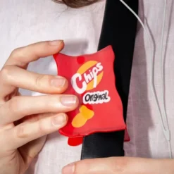 Haarklammer Chipstüte – großer Haarclip 8 cm aus Kunststoff