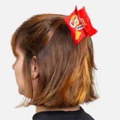 Haarklammer Chipstüte – großer Haarclip 8 cm aus Kunststoff