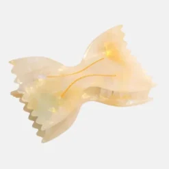 Haarklammer Farfalle perlmutt cremeweiß
