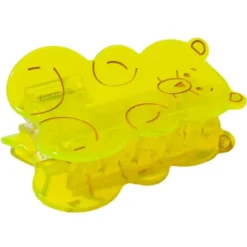 Haarklammer Fruchtgummi-Bärchen neongelb
