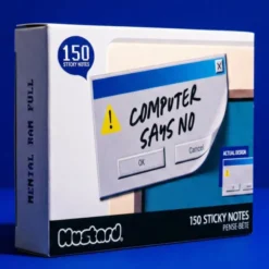 Haftnotizblock Computer Says No - 150 Haftnotizen im Retro PC-Fehlermeldung Design