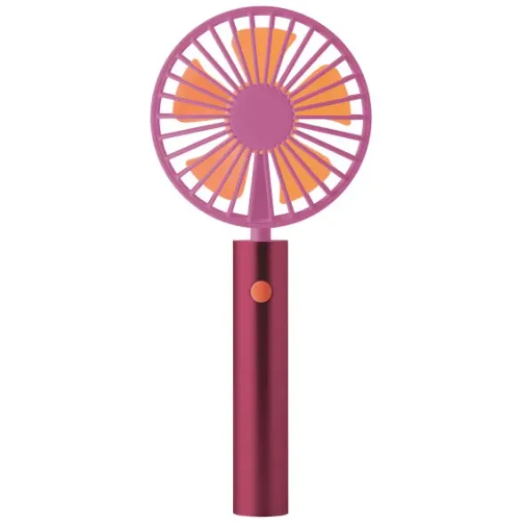 Handventilator FLOW - Akku Ventilator mit Standfuß, berry-orange