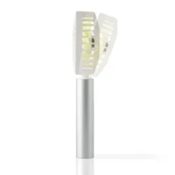 Handventilator FLOW - Akku Ventilator mit Standfuß, silber-lime