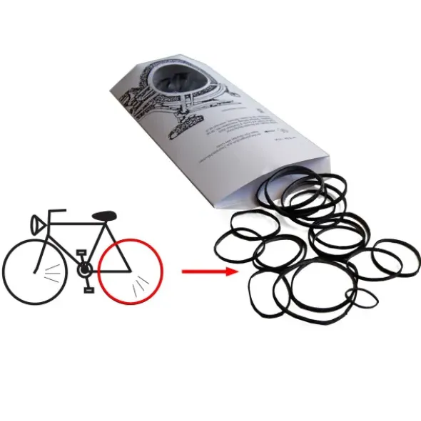 Haushaltsgummis plattfuss aus recycelten Moped- und Fahrradschläuchen