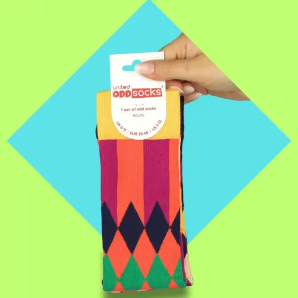 Herrensocken HARRY bunte Rauten - Socken Gr. 39-46
