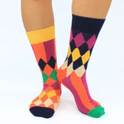 Herrensocken HARRY bunte Rauten - Socken Gr. 39-46