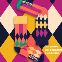 Herrensocken HARRY bunte Rauten - Socken Gr. 39-46