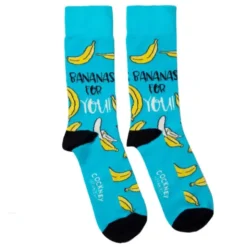 Herrensocken mit Bananen Motiv - Spruchsocken BANANAS FOR YOU! Gr. 39-46