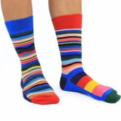 Herrensocken STEVE bunte Streifen - Socken Gr. 39-46