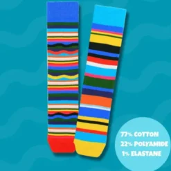 Herrensocken STEVE bunte Streifen - Socken Gr. 39-46