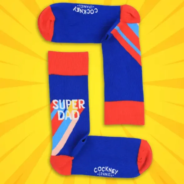 Herrensocken SUPER DAD - Socken Gr. 39-46