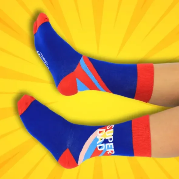 Herrensocken SUPER DAD - Socken Gr. 39-46
