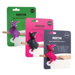 Hexe Löffelhalter & Topfdeckelwächter AGATHA pink