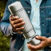 Isolierflasche Duo mit 2 Bechern 1,0 l Edelstahl