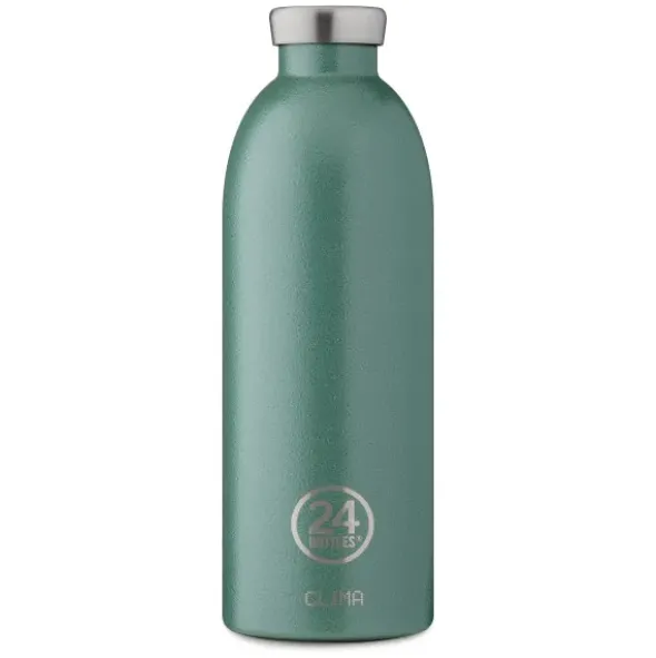 Isolierflasche 850 ml CLIMA – doppelwandige Trinkflasche aus Edelstahl moos grün