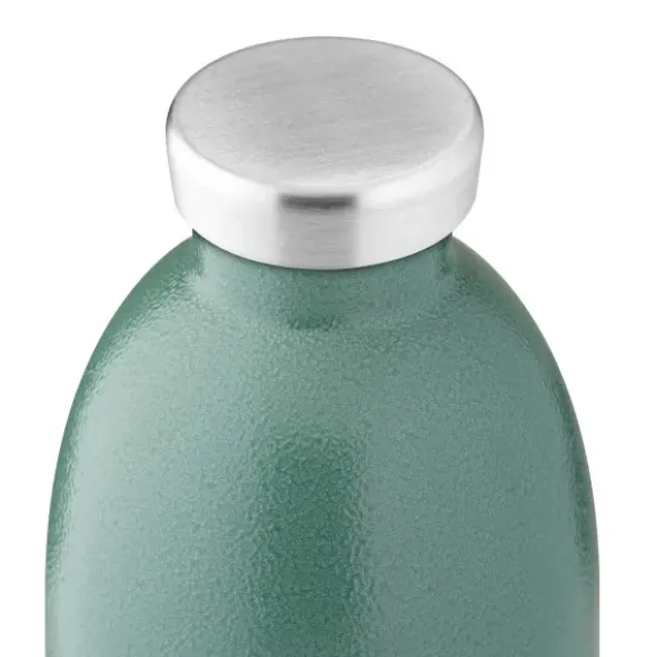 Isolierflasche 850 ml CLIMA – doppelwandige Trinkflasche aus Edelstahl moos grün