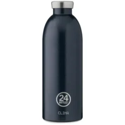 Isolierflasche 850 ml CLIMA – doppelwandige Trinkflasche aus Edelstahl dunkelblau