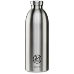 Isolierflasche 850 ml CLIMA – doppelwandige Trinkflasche aus Edelstahl silber