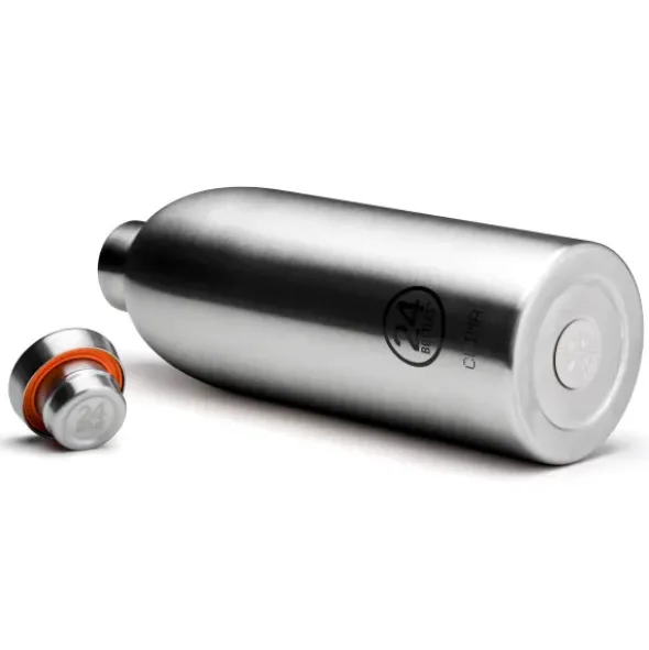 Isolierflasche 850 ml CLIMA – doppelwandige Trinkflasche aus Edelstahl silber