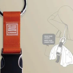 Jackenhalter für Tasche oder Rucksack – Jacket Gripper grau