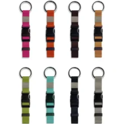 Jackenhalter mit Clip für Tasche oder Rucksack dunkelblau